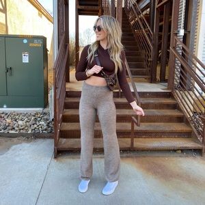 Tall brown pants